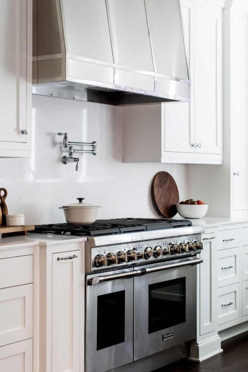 Stainless Steel Hood With Pot Filler For Easy Access