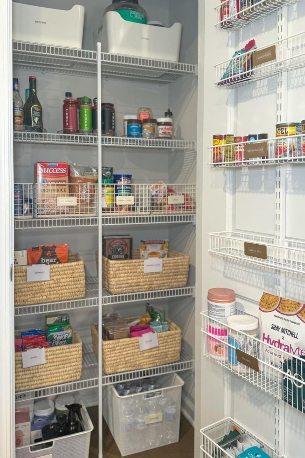 Woven Baskets for Grouping Snacks and Breakfast Foods