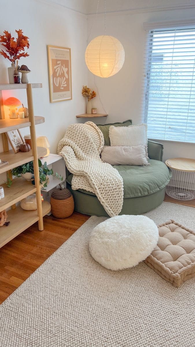 Round and Square Floor Cushions for Casual Seating