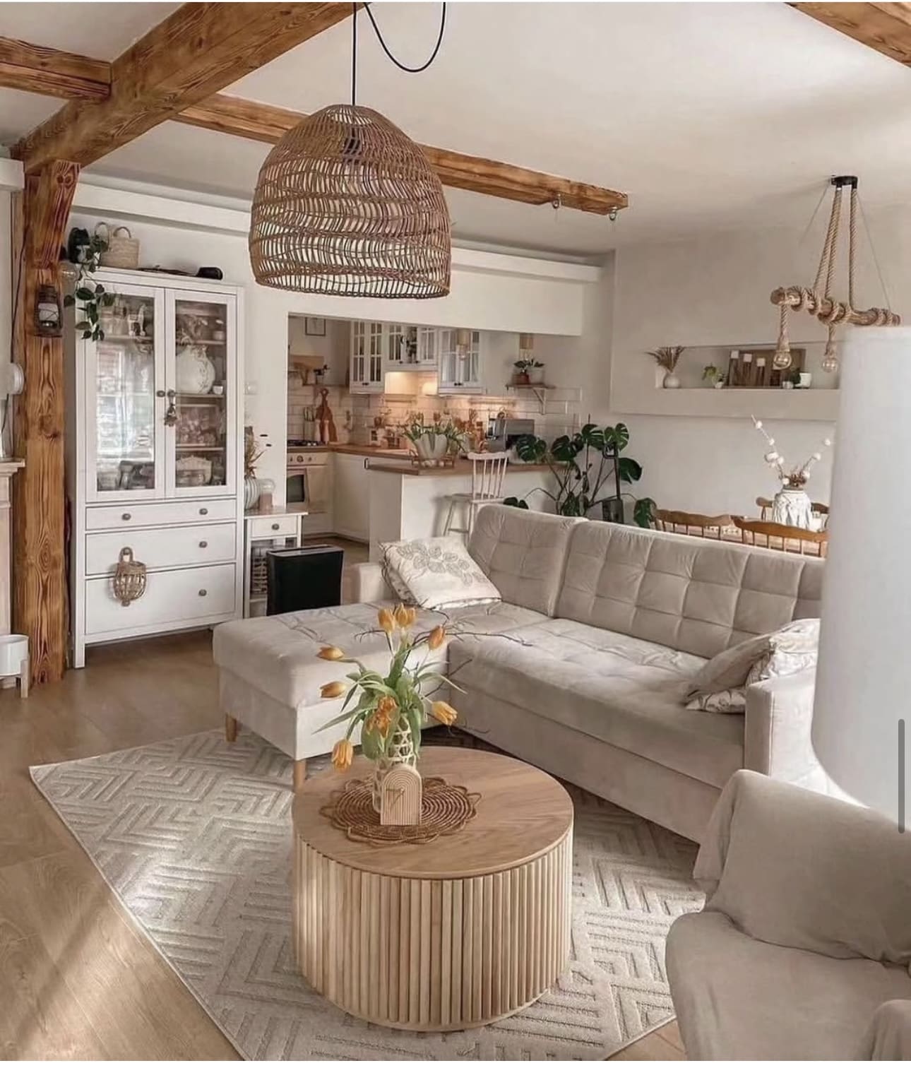 Introduce Organic Texture with a Fluted Wood Coffee Table