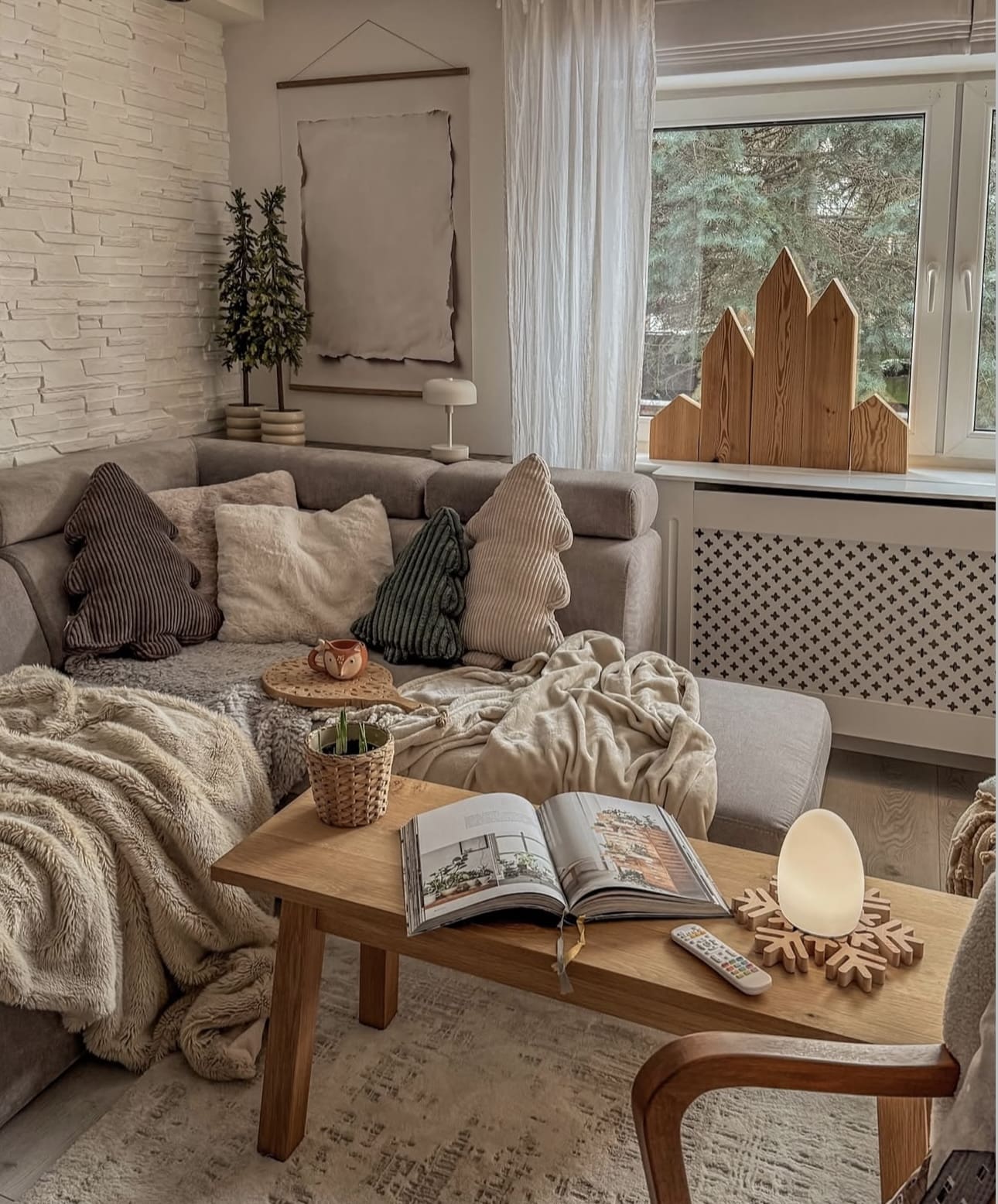 Decorate Windowsills with Wooden House Cutouts