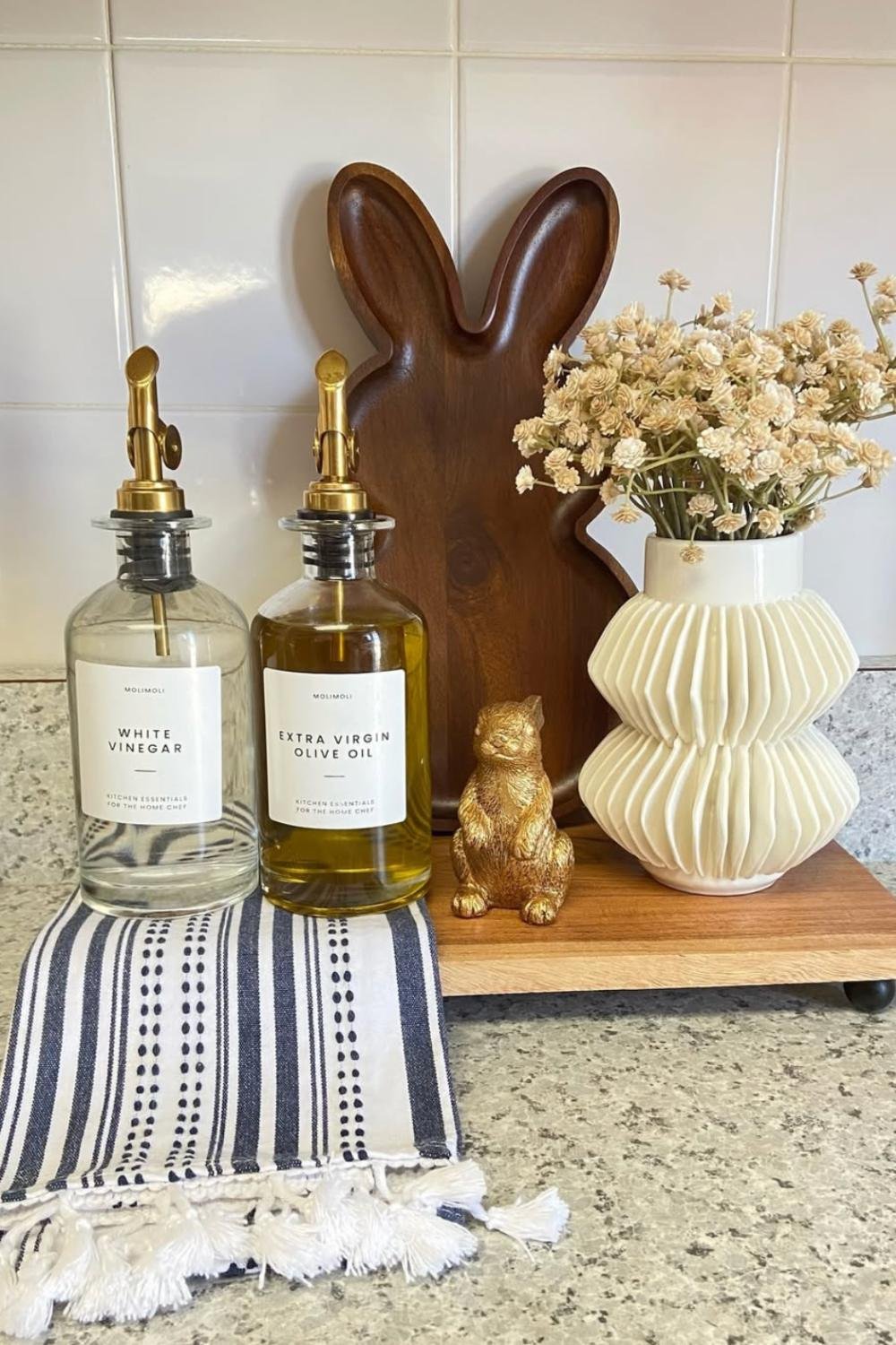 Wooden Bunny Tray Adds a Playful Spring Backdrop