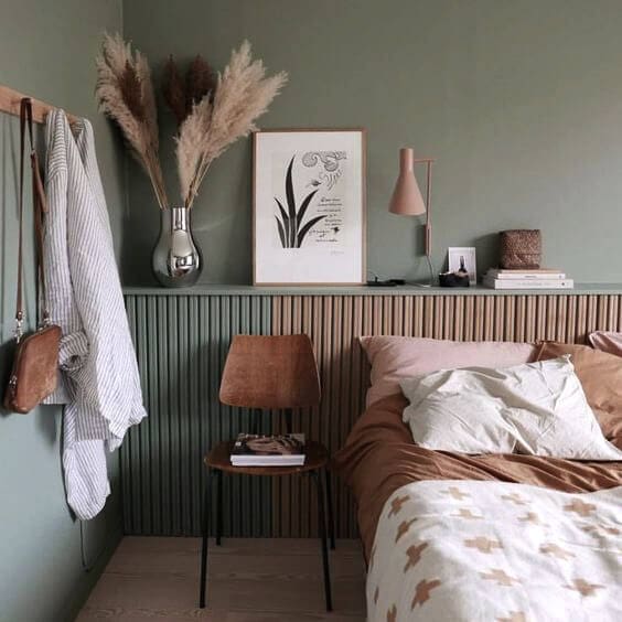 Incorporate Natural Texture with a Fluted Wood Headboard