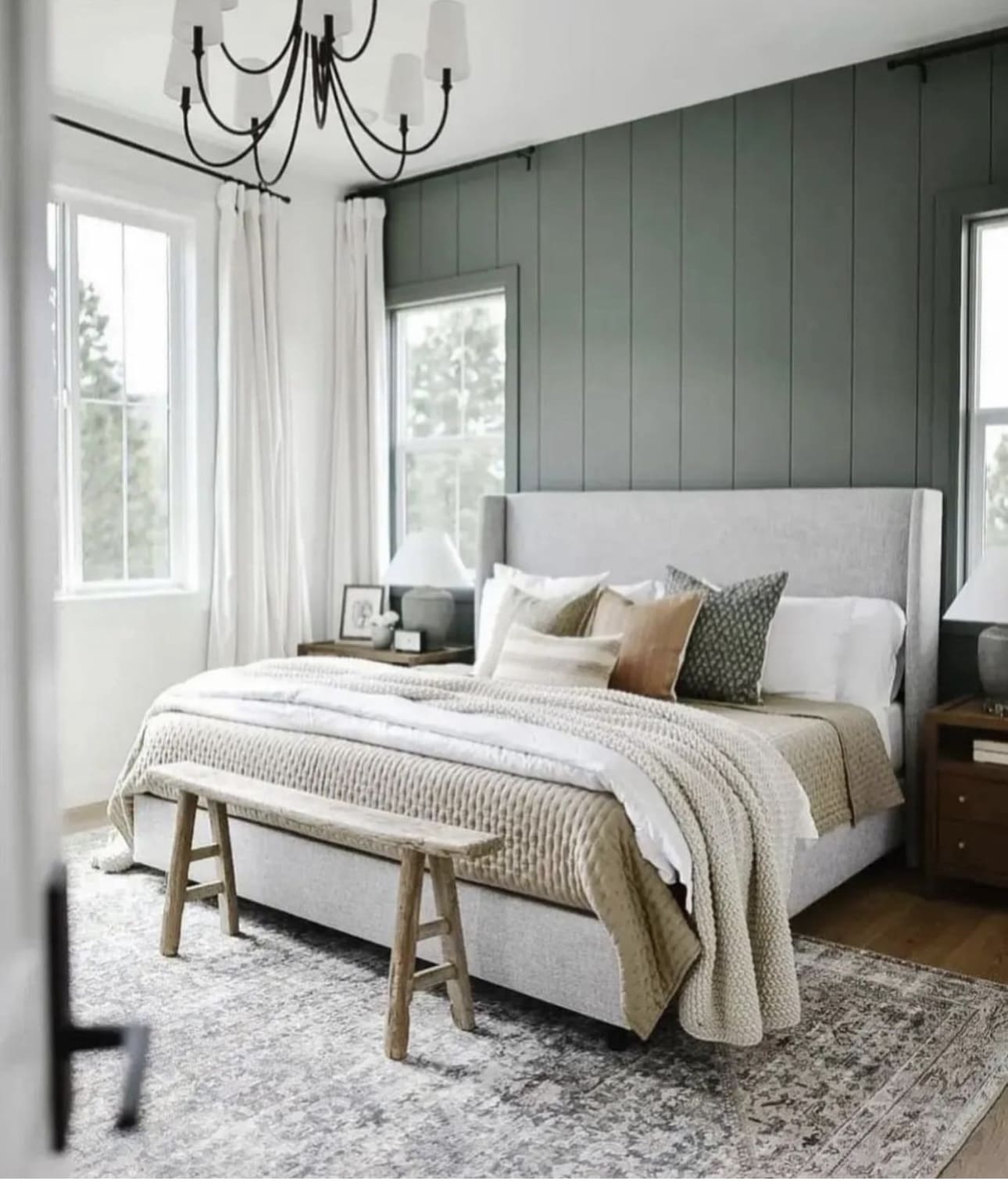 Place a Weathered Wood Bench for Rustic Charm