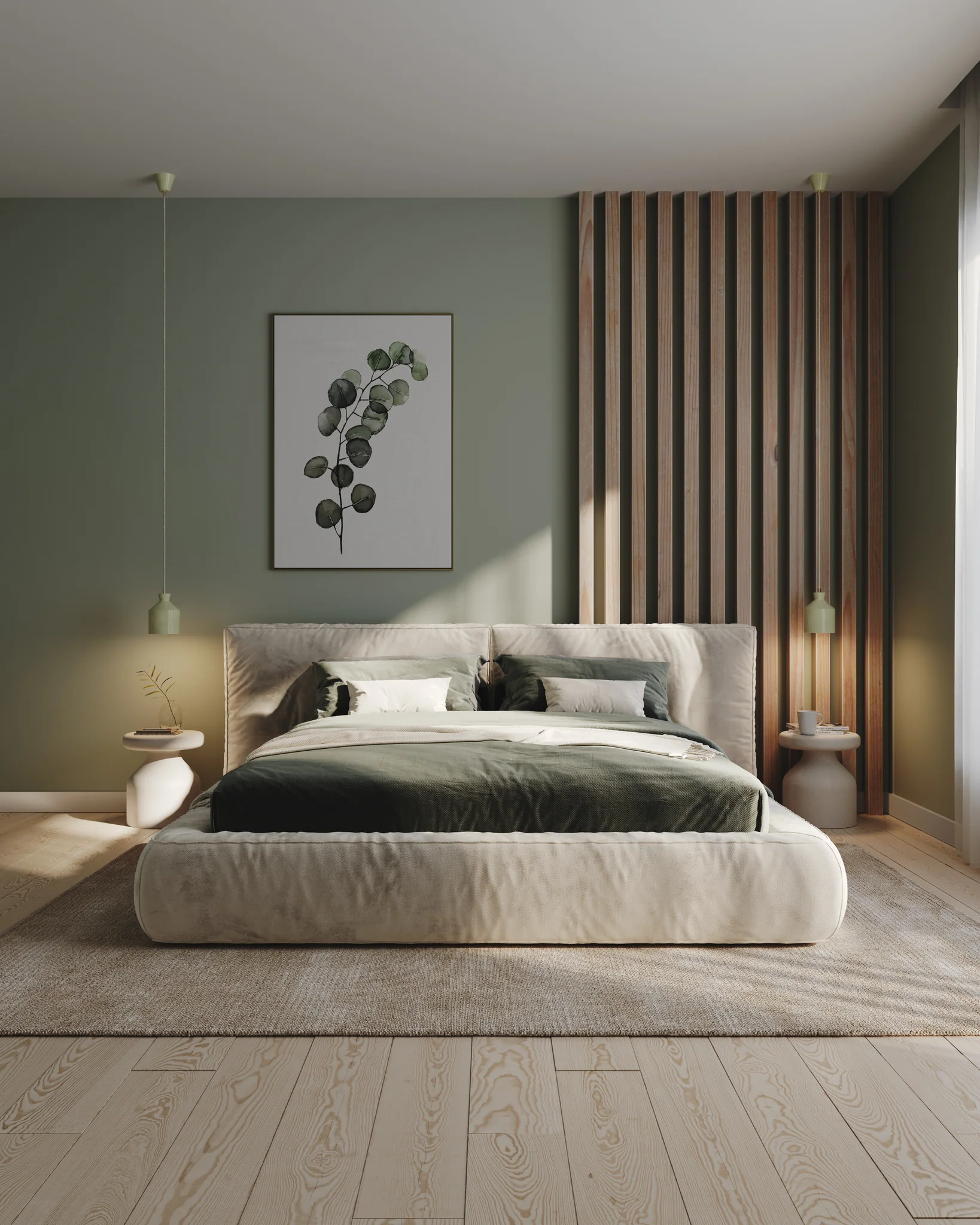 Define Your Space with a Wooden Slat Room Divider
