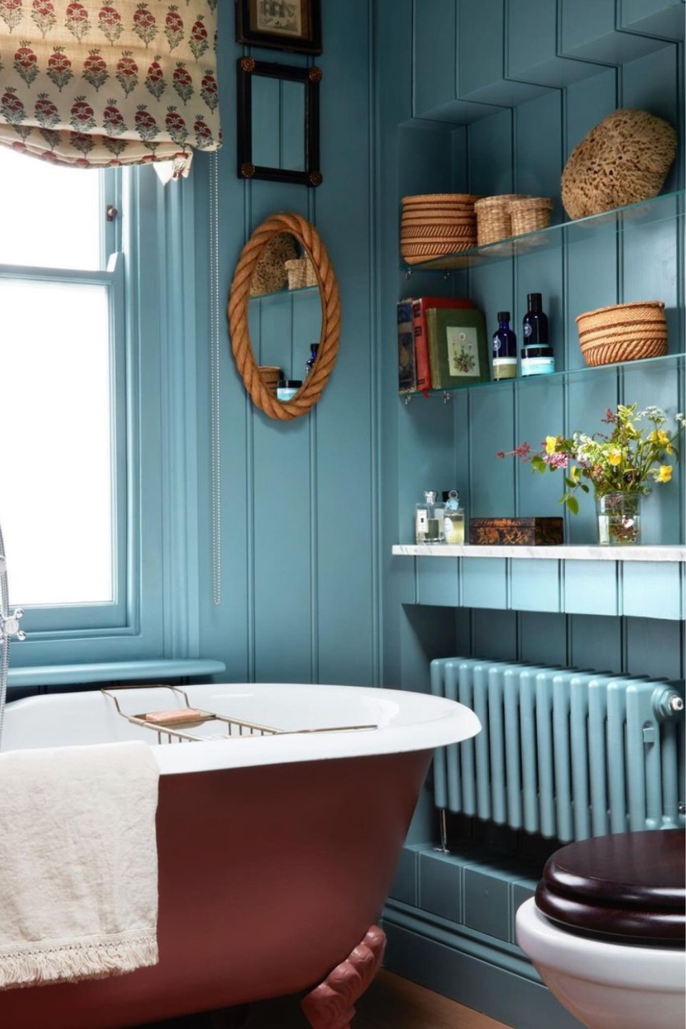 Rope Mirror Frames Textured Wall